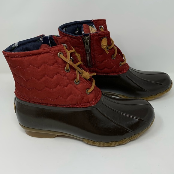 Sperry Shoes - Sperry Saltwater Chevron Quilt Nylon Boots - Women